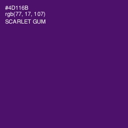 #4D116B - Scarlet Gum Color Image